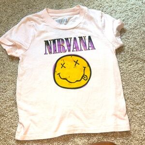 Toddler girl Nirvana graphic tee size 5
